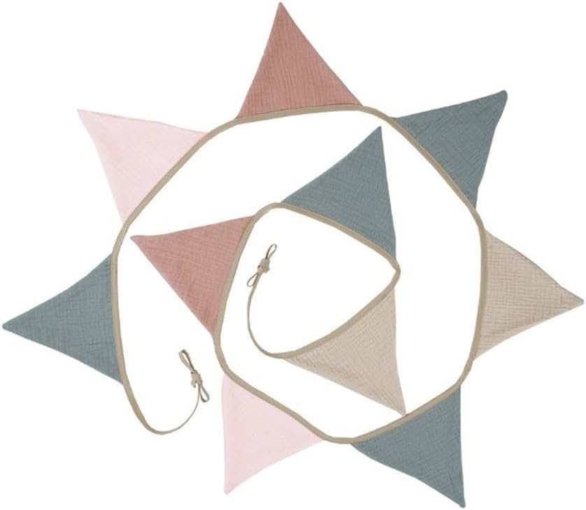 Pennant Banner Bunting Flags Multicolor, Garland Triangle Banners Fabric for Boho Shower Wedding Party Decorations Nursery Playroom Decor(Pastel) - Image 3